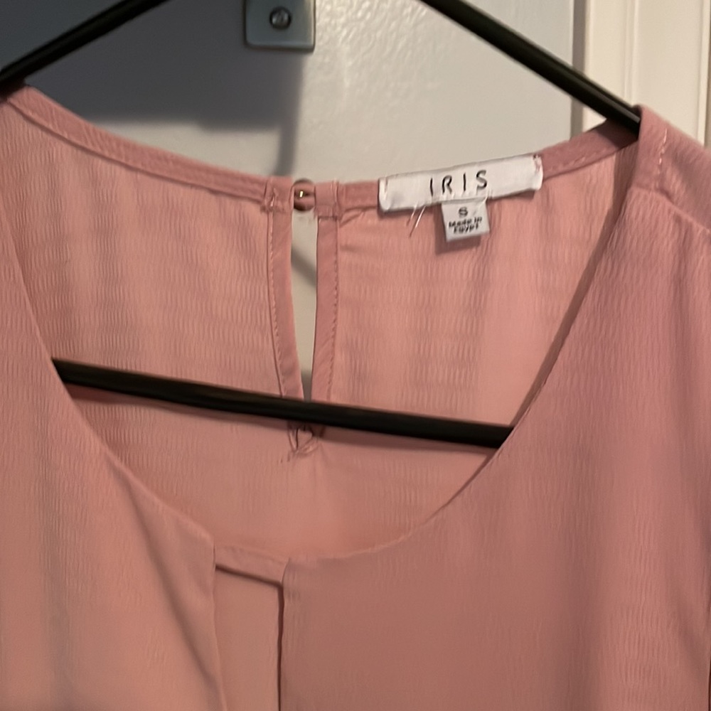 Pink Ruffle Sleeve Top - Picture 3 of 3